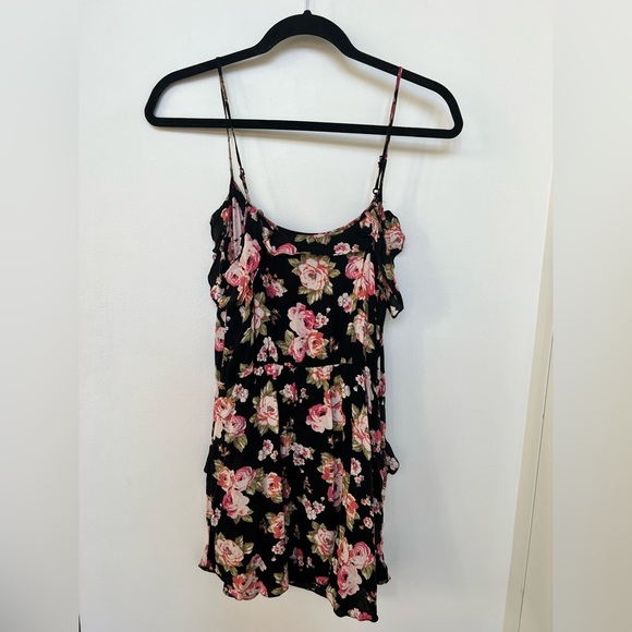 Black Floral Dress - Picture 4 of 4